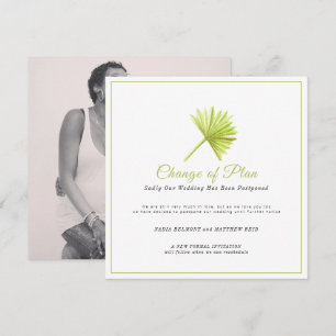 Save The Date Changement de plan de l'événement mariage reporté 
