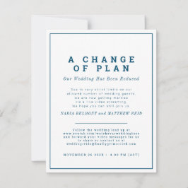 Save The Date Changement de plan de mariage, désinvitation maint