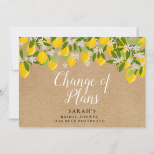 Save The Date Changement Rustique de Plans pour une Baby Shower 