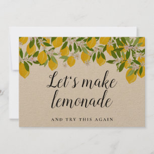 Save The Date Changer la date reportée annulée Citrons rustiques