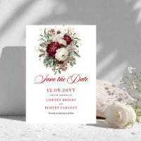 Charmant Faire Burgundy Or Sauvegarder La Date