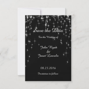 Save The Date Charming Star Struck Mariage Couleur do-it-yours