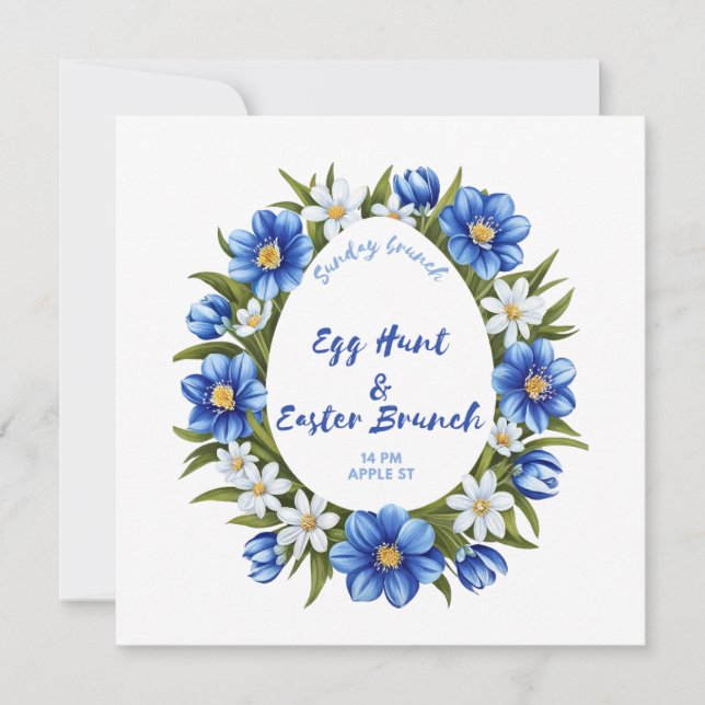 Save The Date Chasse aux oeufs, Brunch de Pâques (Devant)