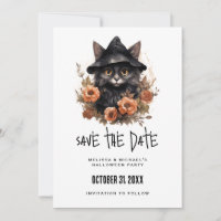Chat noir dans l'Halloween Casquette d'une sorcièr