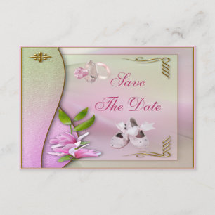 Save The Date Chaussures, Pacifier & Magnolia Enregistrer La Dat