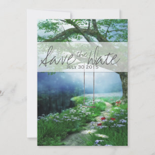 SAVE THE DATE CHEMIN POUR FOREVER WOODLAND STREAM ENREGISTRER LA