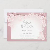 Cherry Blossom Jolie bordure Enregistrer la date