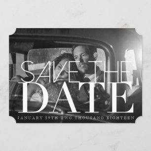 Save The Date Chic & Formal Enregistrer la date   Billet Invitat