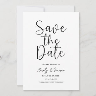 Save The Date chic unique Moderne élégant minimaliste