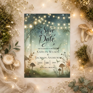 Save The Date Chuchotements Crépusculaires du Mariage Sauvage
