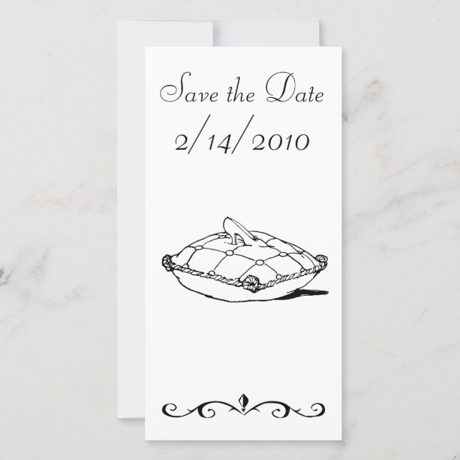 Save the Date Cinderella Slipper Messe Kunst (Vorderseite)