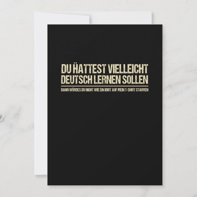 Save The Date Citation-Amusant Conférencier allemand Deutschland (Devant)