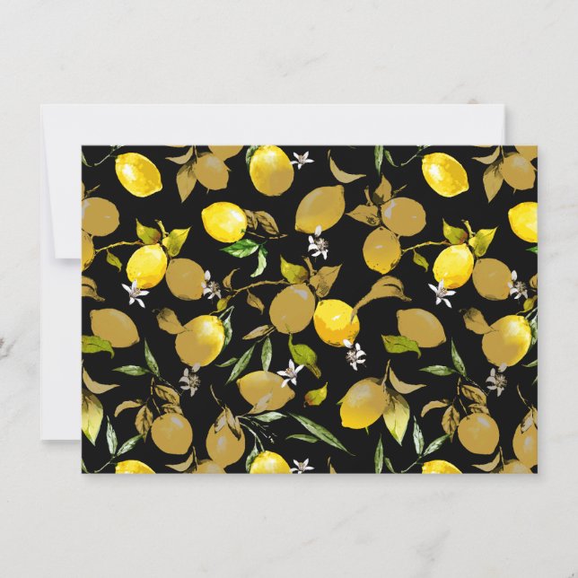 Save The Date citrons d'aquarelle 30 (Devant)