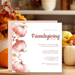 Save The Date Citrouille Aquarelle moderne Friendsgiving Invitat