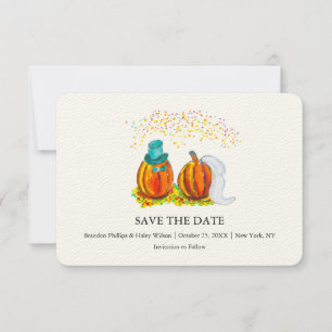 Save The Date Citrouilles mariages de automne