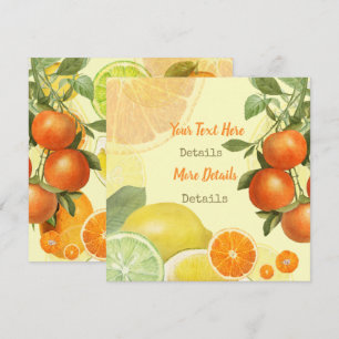 Save The Date Citrus vintage Enregistrer La Date