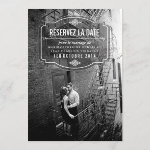 Save The Date Classique et Élégante Réservez la Date