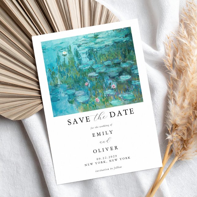Save The Date Claude Monet Water Lilies Mariage (Créateur téléchargé)