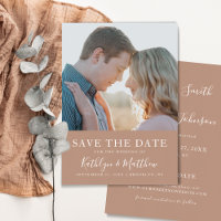 Clay Moderne Typographie Minimaliste Mariage photo