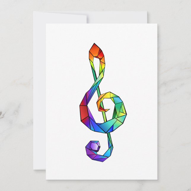 Save The Date Clé de musique arc-en-ciel (Devant)