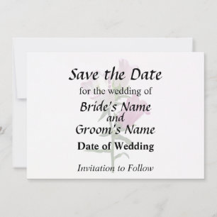 Save The Date Cloches de Canterbury roses