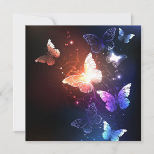 Save The Date Clowing Night Butterflies