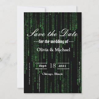 Save The Date Code Matrix