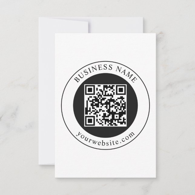 Save The Date Code QR avec nom d'entreprise modifiable (Devant)