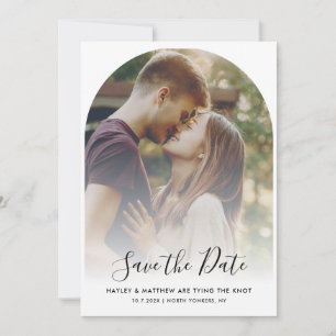 Save The Date Code QR moderne photo Mariage RSVP