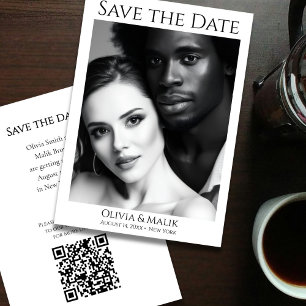 Save The Date Code QR Photo Enregistrez la Date