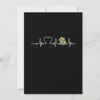 Coeur Puzzle pièce Heart beat Cool Sensibilisation