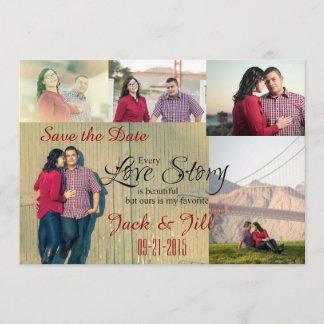 Save The Date Collage de photos Enregistrer la date