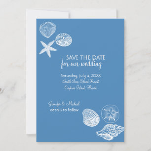 Save The Date Collection Seashell Enregistrer la date de l'annon