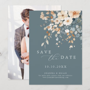 Save The Date Coloré Joli Fleur sauvage de printemps photo