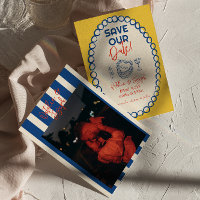 Colorful Illustrated Drawn Quirky Photo Mariage