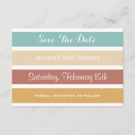 Save The Date Colorful Pastel Stripes Enregistrer la date