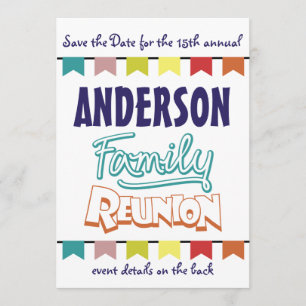 Save The Date Conception de la Réunion de famille