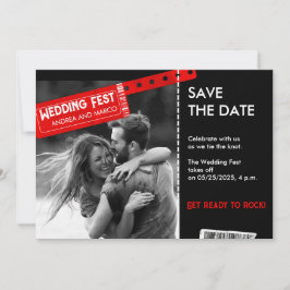 Save The Date Concert de Mariage de rock et de roll Enregistrer