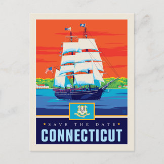 Save The Date | Connecticut Einladungspostkarte