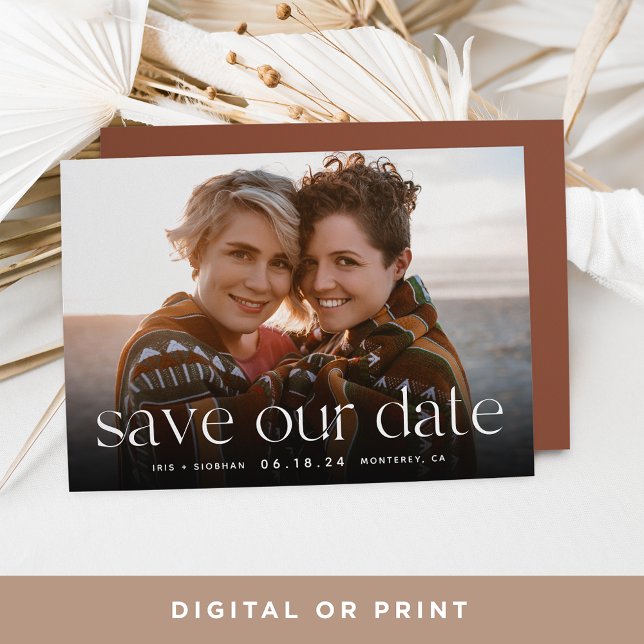 Save The Date Connexion | Photo horizontale (Créateur téléchargé)