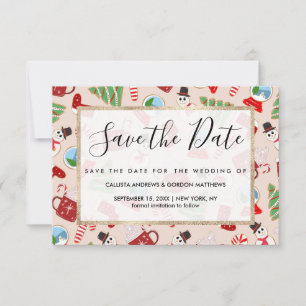 Save The Date Cookie Illustration Pattern