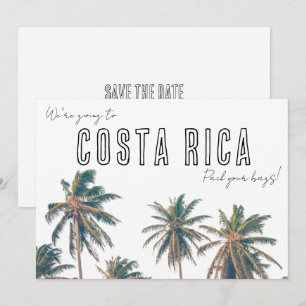 Save The Date Costa Rica Destination Beach Mariage Enregistrer l