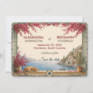 Save The Date Côte amalfitaine Côte méditerranéenne romantique
