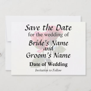 Save The Date Couple de Roses