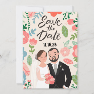 Save The Date Couple Heureux