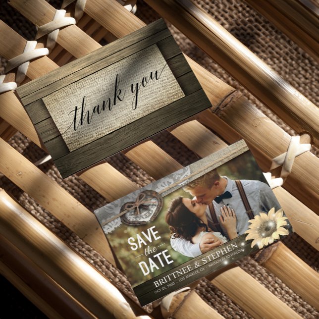 Save The Date Couple Horseshoe Mariage de tournesol Date de sauv (Créateur téléchargé)