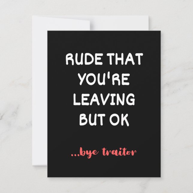 Save The Date Coworker Coffee Mug - Rude que vous quittez (Devant)