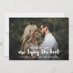 Save The Date Cravate TENDANCE LA PHOTO KNOT ENREGISTRER LA DATE