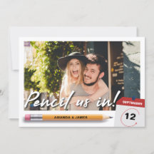 Crayonnez-nous dans la photo Enregistrer la date