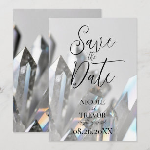 Save The Date Créez vos propres cristaux transparents personnali